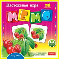 ИГРА Настольная МЕМО для детей 36 карточек - Фруктовый коктейль-